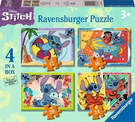 Disney Stitch 4 in a Box Jigsaw Puzzle