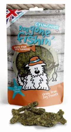 Dog Gone Fishin' White Fish with Tumeric Crunch 75g