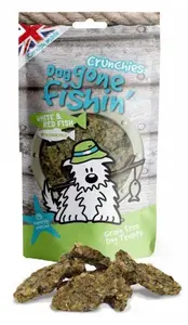 Dog Gone Fishin' White & Red Fish Chamomile Crunch 75g