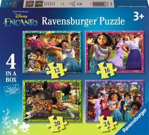 Encanto, 4 in a Box - 12 + 16 + 20 + 24 Pieces Puzzle