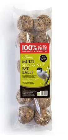 Fat Balls - 10 pack - Multi Seed & Nut - 100% Extra Free