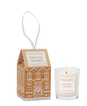 Festive Wishes - Votive Candle (house)