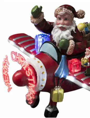 Fiber Optic Plane, Santa, B/O - image 2