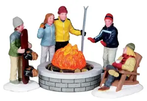 FIRE PIT, SET OF 5, Battery Operated (4.5V)