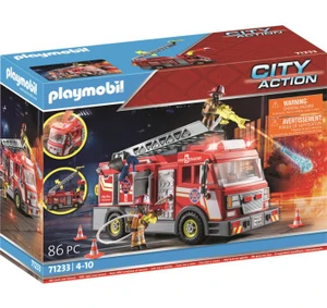 Fire Truck with Flashing Lights