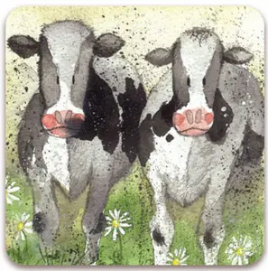 Fm76 Curious Cows Fridge Magnet