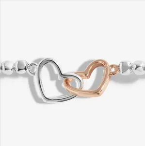 FOREVER YOURS | FABULOUS FRIEND | Silver and Rose Gold | Bracelet | 17.5cm stretch - image 2