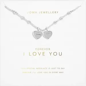 FOREVER YOURS LOVE COLLECTION | FOREVER I LOVE YOU | Silver Plated | Necklace | 46cm + 5cm extender - image 1