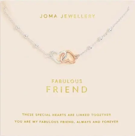 FOREVER YOURS NECKLACE | FABULOUS FRIEND | Silver and Rose Gold Plated | Necklace | 46cm + 5cm extender - image 1