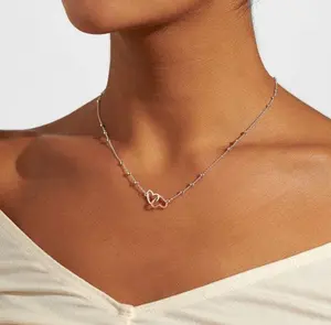 FOREVER YOURS NECKLACE | FABULOUS FRIEND | Silver and Rose Gold Plated | Necklace | 46cm + 5cm extender - image 2