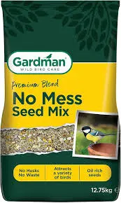 Gardman No Mess Seed Mix 12.75kg + 2kg Extra Free