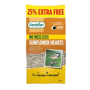 Gardman Sunflower Hearts 2kg + 25% Extra Free