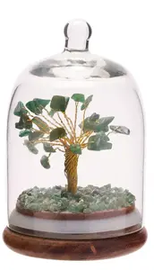 Gemstone Dome Tree - Green Aventurine