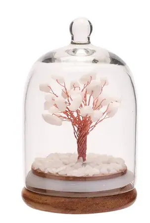 Gemstone Dome Tree - White Jade