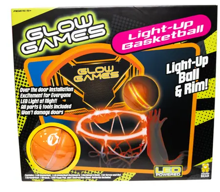 Glow Games Light-Up Basketball Set