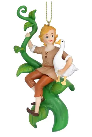 Green/Brown Resin Jack/Beanstalk/Goose Dec