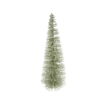 Green Sparkling Brush Tree Orn, Lge