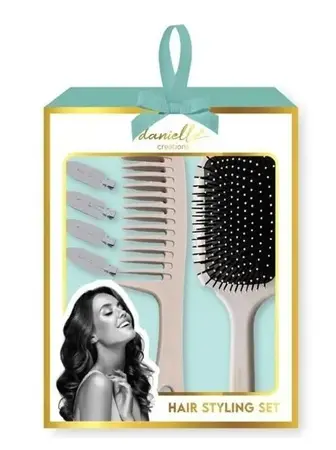 Hair Brush  Comb & No Crease Clips