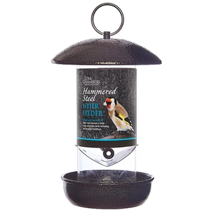 Hammered Steel Nyjer Seed Feeder