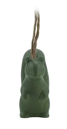 Hanging Decoration - Woodland Folk (Green Squirrel)