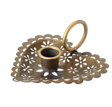 Heart Shaped Metal Candle Holder