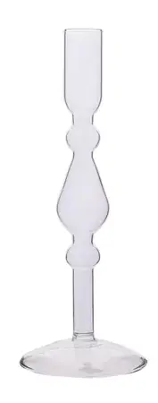 Hestia Glass Dinner Candle Holder