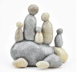 Hestia Pebble Family Figurine