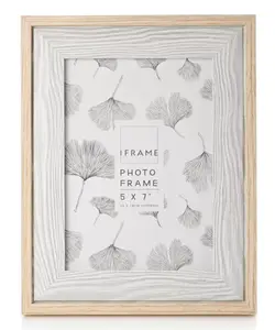 iFrame Wood & Grey Two Tone Frame 5" x 7"