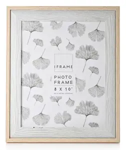 iFrame Wood & Grey Two Tone Frame 8" x 10"