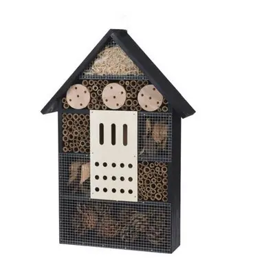 Insect Hotel Xl Wood Black