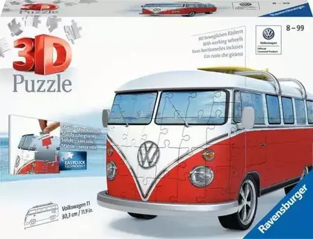 Jigsaw - 3D Puzzles - VW Bus T1, 162 Pieces