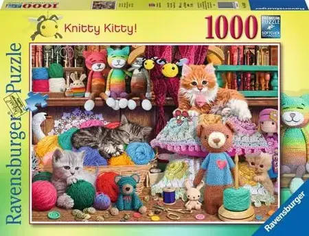 Knitty Kitty! 1000 Piece Jigsaw Puzzle