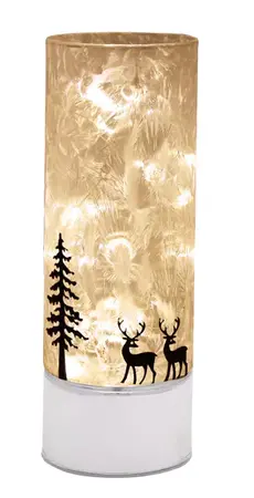 Large Reindeer with Tree LED Light Tube