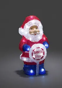 ~LED Acrylic Santa with Sign - image 1