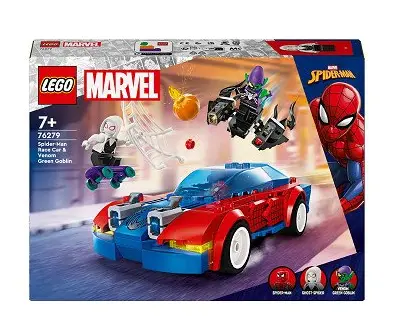 Spider-Man Race Car & Venom Green Goblin - image 2