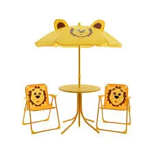 Lion Kids Patio Set Outdoor Yellow