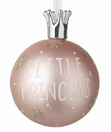 LITTLE PRINCESS HAND BLOWN GLASS BAUBLE