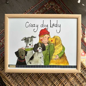 Lp18 Dog Lady Lap Tray