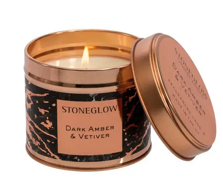 Luna NEW - Dark Amber & Vetiver - Candle Tin