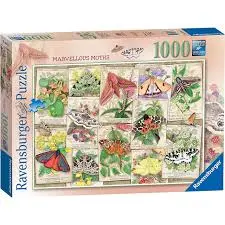 Marvellous Moths 1000 Piece Jigsaw Puzzle