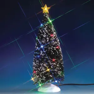 MULTI LIGHT EVERGREEN TREE, LARGE, B/O (4.5V)