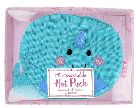 Noah the Narwhale Body Warmer, Microwave Heat Pack 20 x 26cm,