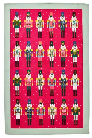 Nutcracker Red Tea Towel