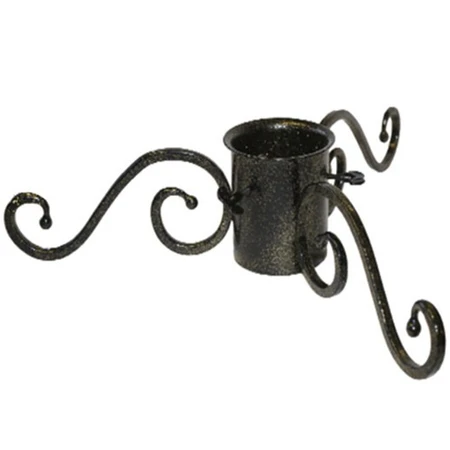 Ornate Christmas Tree Stand - Black/Gold - 13cm (5")