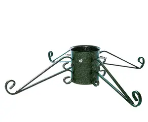 Ornate Christmas Tree Stand - Green - 15cm (6")