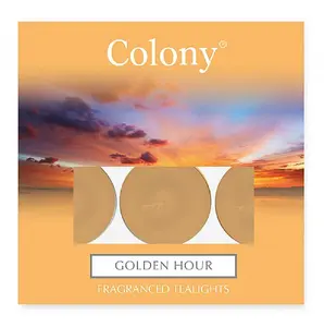 Pack of 9 Tealights Golden Hour Colony