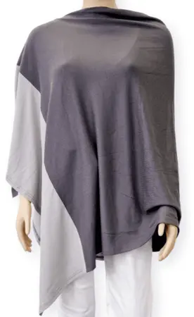 Passion - ONE SIZE TWO TONE PONCHO