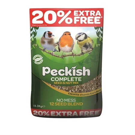 Peckish Complete Seed Wild bird feed 15.3kg + 20% Extra Free