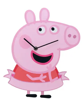 Peppa Pig Pendulum Wall Clock