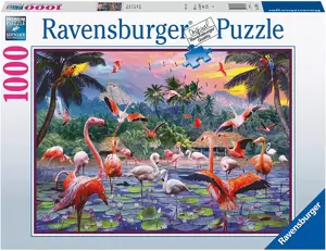 Pink Flamingos 1000 Piece Jigsaw Puzzle